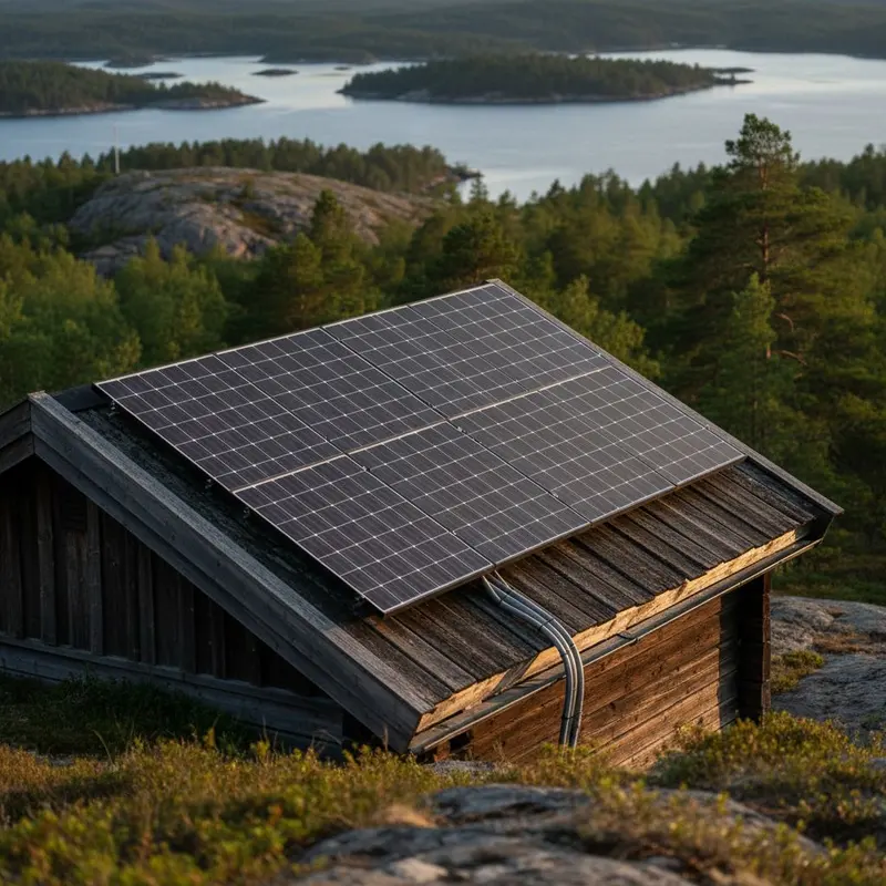 Solceller på fritidshuset & off-grid — så bygger du det rätt