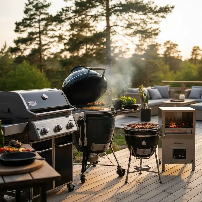 Grill, utekök och uteliv 2026: Weber Genesis till Big Green Egg XL
