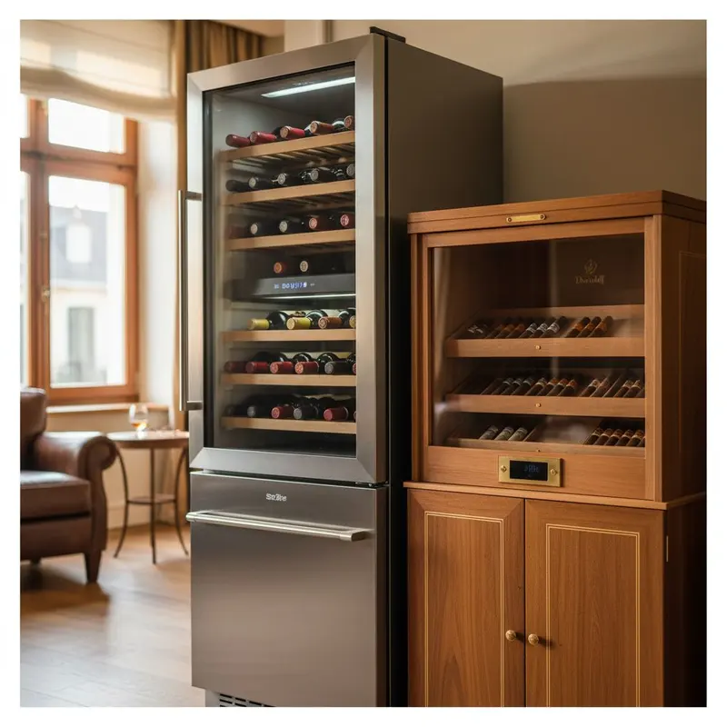Vinkyl och humidor — när lagringen är statement