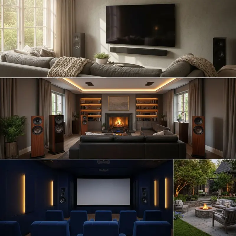 Hemmabio och utomhusljud: från soundbar till dedikerad Atmos-sal