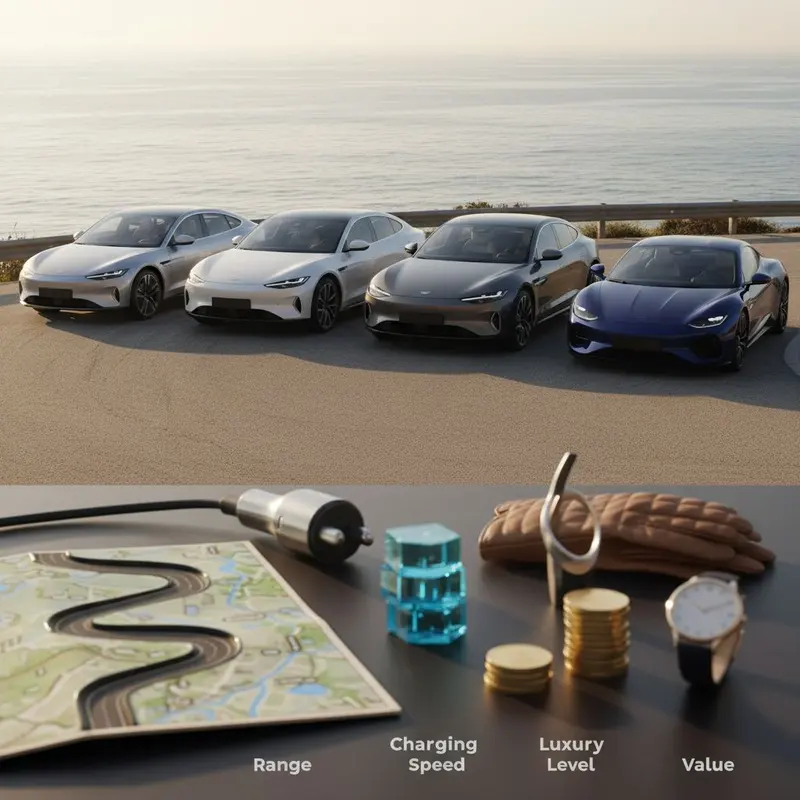 Premium-elbilar 2026 — Porsche Taycan, Mercedes EQS, BMW i7 och Lucid Air