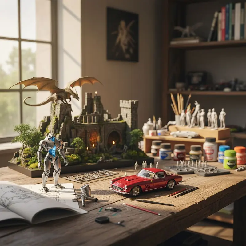 Modellbygge och dioramor 2026 – Tamiya, Gunpla och Warhammer